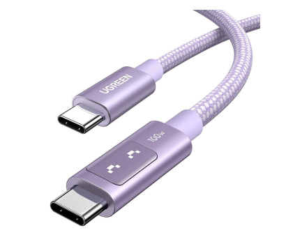 Kabel UGREEN Kabel USB-C do USB-C Uno L509 100W 2m fioletowy